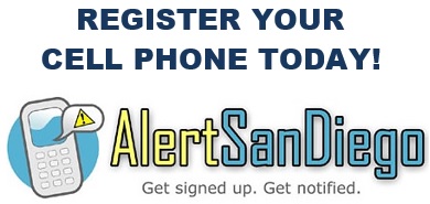 alert San Diego - register your cell phone today