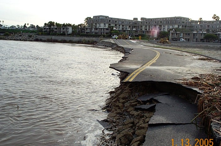 damaged road