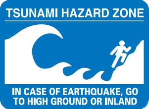 Tsunami Warning Sign